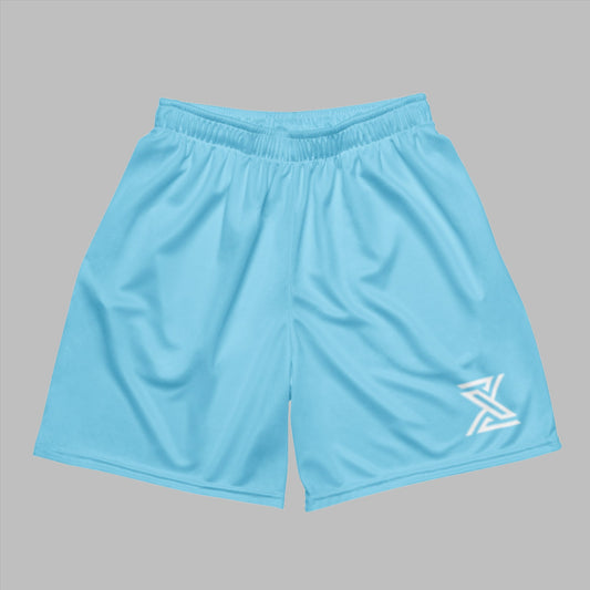 X0TIKZ Baby Blue Mesh Shorts - X0TIKZ