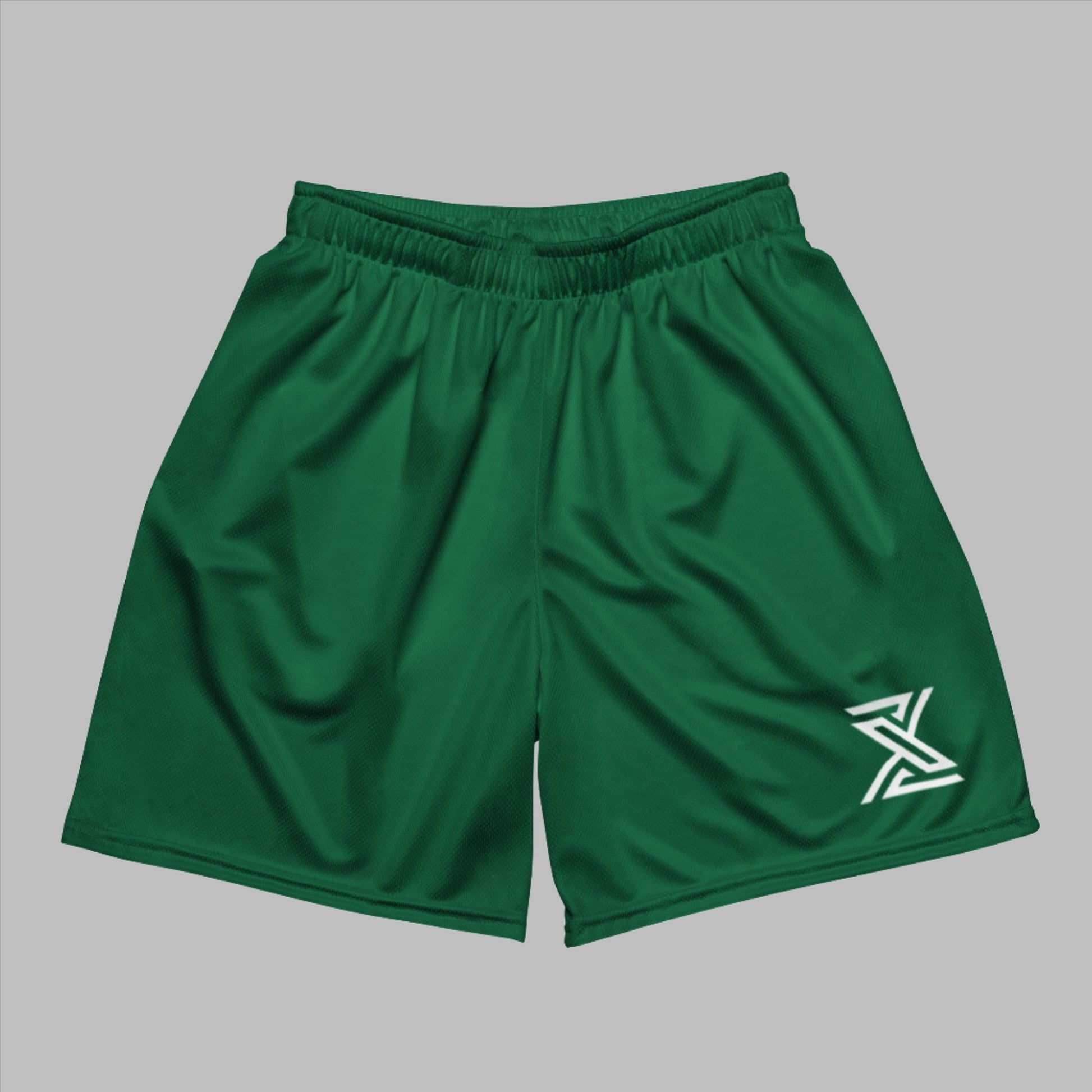 X0TIKZ Forest Green Mesh Shorts - X0TIKZ